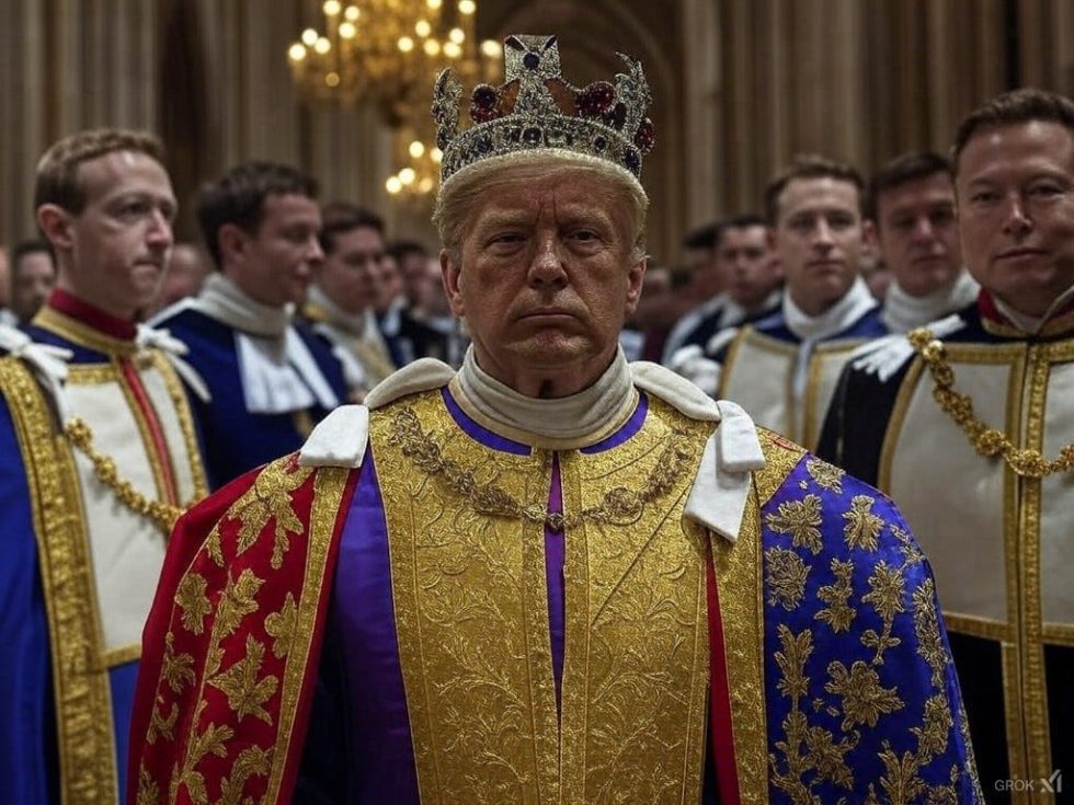 Trump as a king